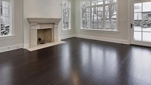 Dark elegant hardwood flooring project