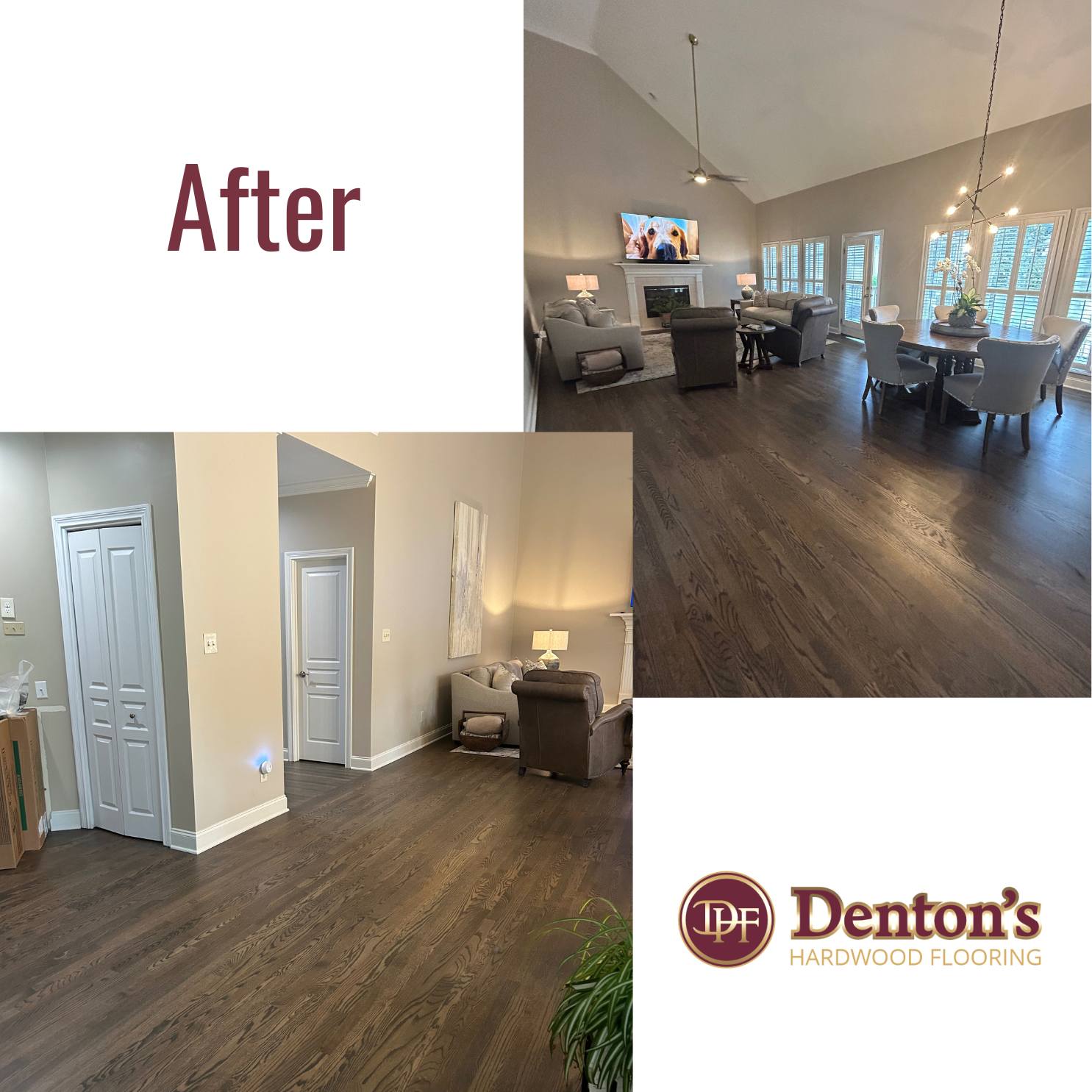 Before and after transformation